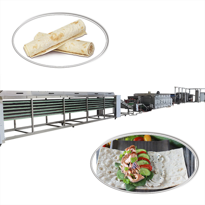 Automati Thin Lavash Bread Production Line High Capacity With Baking Oven