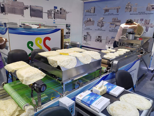 Tortilla Production Line Capacity Of 1000-7000 Pieces/h And Roller Surface Treatment