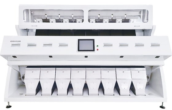 High Sorting Accuracy Rate High Output 8 Chute  Color Sorter Machine For Maize / Corn / Wheat / Beans / Grains Product Line